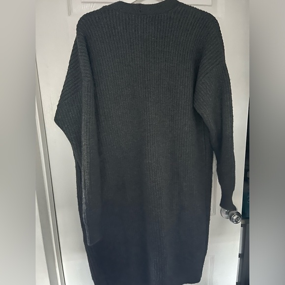 Dark gray duster cardigan - Picture 6 of 7